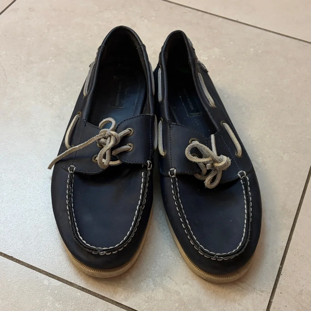 Tommy Hilfiger Dark Blue Boat Shoes